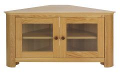 Corner Tv Unit with Glass Doors