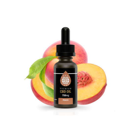 Full Spectrum Tincture 750/1500Mg Peach Flavor 