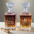 Personalized Whiskey Decanter with Monogram and Custom Engraved Message