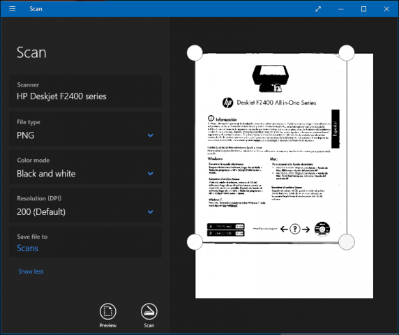 How To Scan In Windows 10