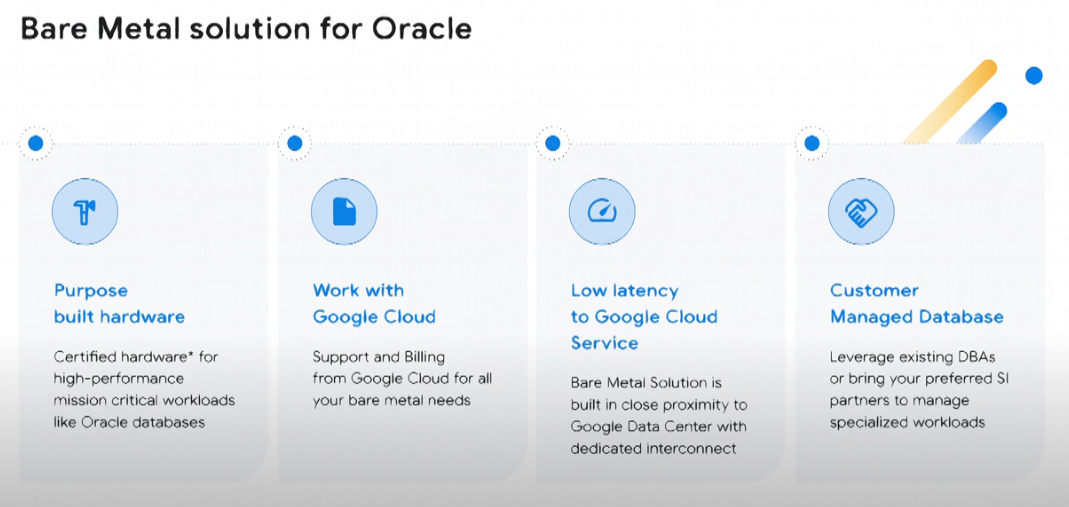 Panoramica di Bare Metal Solution per Oracle