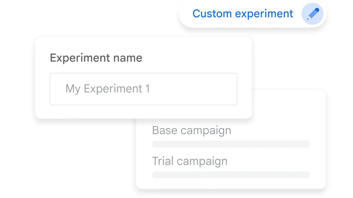 UI shows experiment customization options.