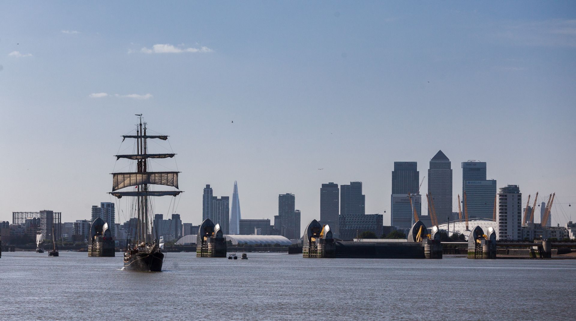 Totally Thames_ Tall Ships At The Thames Barrier