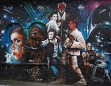 London - Star Wars Street Art in Brick Lane. Photo Credit: ©Ursula Petula Barzey.