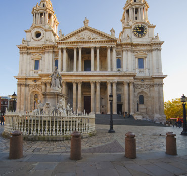 St Paul's Cathedral - As viewed from Ludgate Hill.