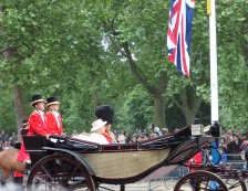 Trooping the Colour is an annual event that takes place on Horse Guards Parade near London's St James's Park, marking The Queen's official birthday.