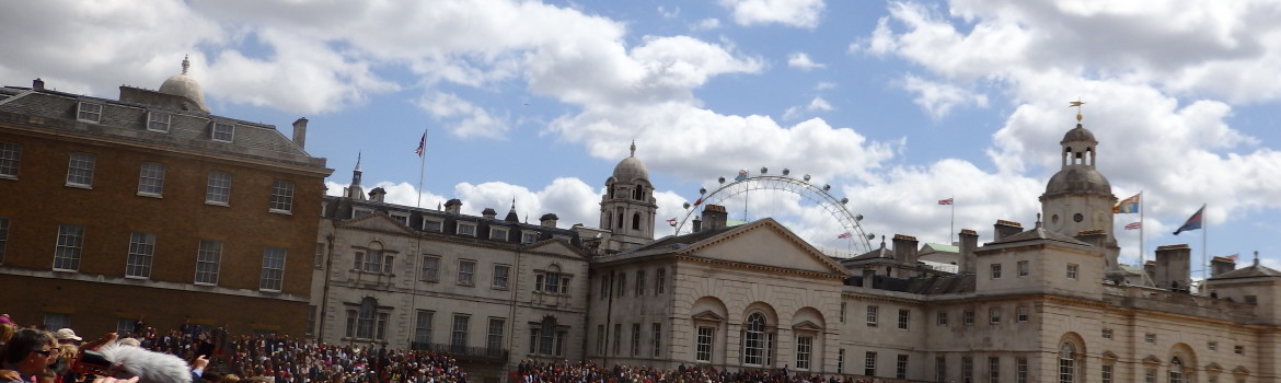 Trooping the Colour is an annual event that takes place on Horse Guards Parade near London's St James's Park, marking The Queen's official birthday.