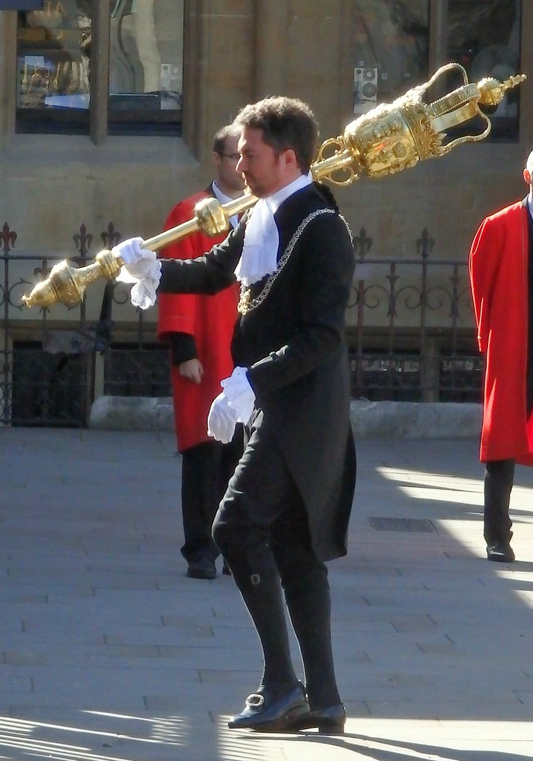 Judges Service at Westminster Abbey - Serjeant of Arms with the mace. Photo Credit: ©Angela Morgan. 