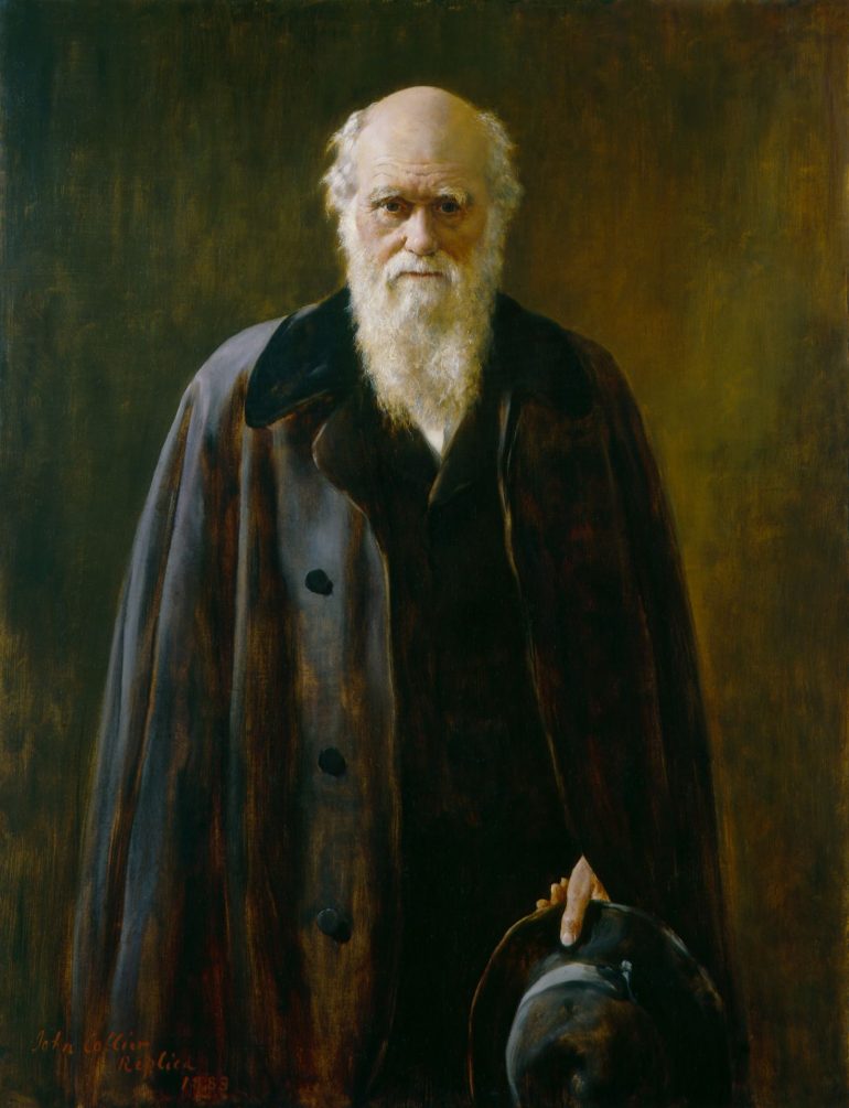 National Portrait Gallery: Charles Darwin copy by John Collier, 1883, based on a work of 1881. Photo Credit: © National Portrait Gallery, London.