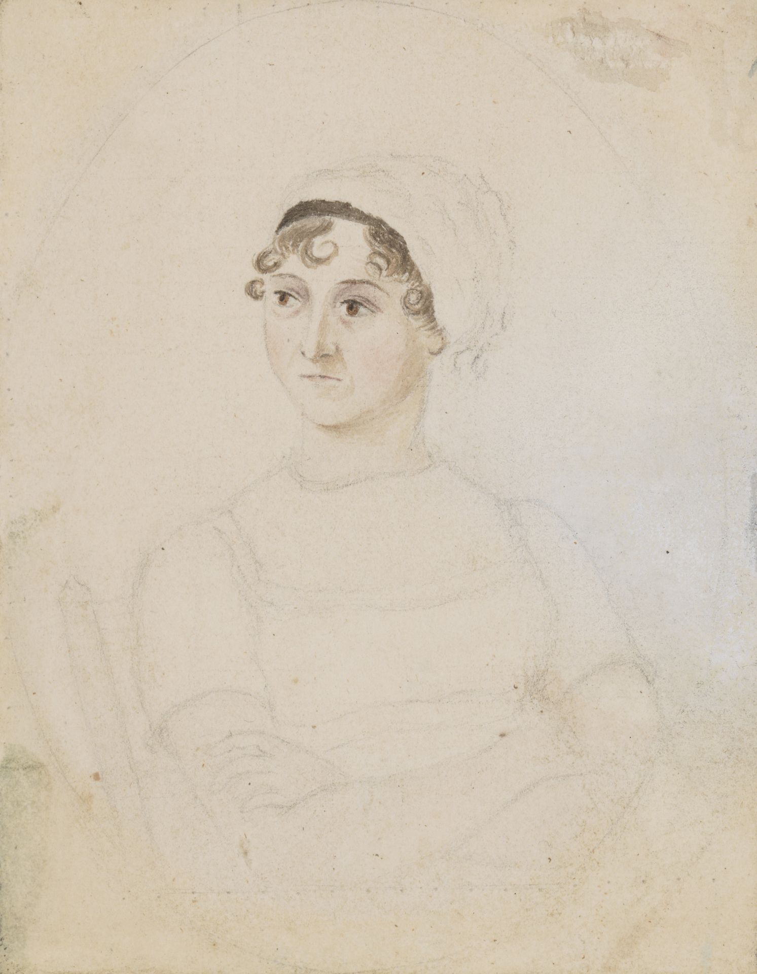 National Portrait Gallery: Portrait of Jane Austen by Cassandra Austen, circa 1810. Photo Credit: © National Portrait Gallery, London. 