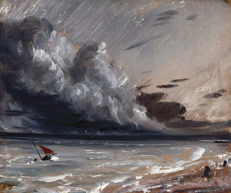 John Constable, R.A. (1776-1837), Seascape Study- Boat and Stormy Sky, ca. 1824-1828. Photo Credit: © Royal Academy of Arts, London; Photographer: John Hammond.