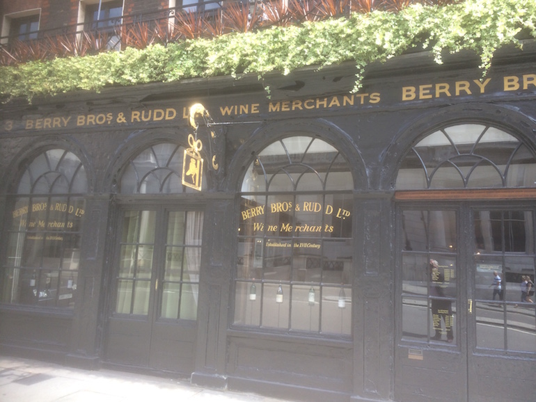 London St James's Street: Berry Brothers & Rudd. Photo Credit: © Edwin Lerner. 