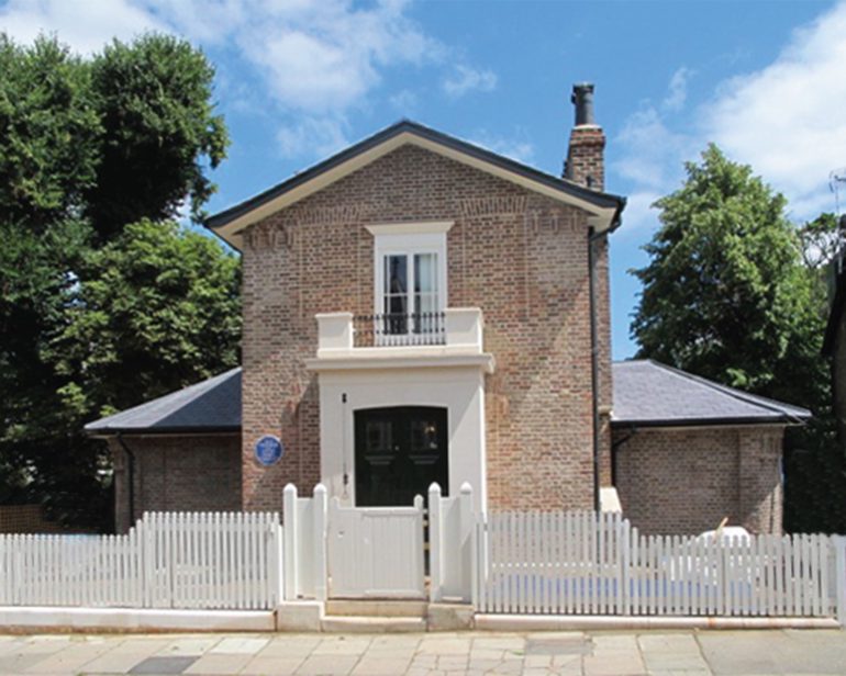 Sandycombe Lodge: Turner's House post-conservation front view. Photo Credit: Anne Purkiss ©Turner’s House Trust Collection.