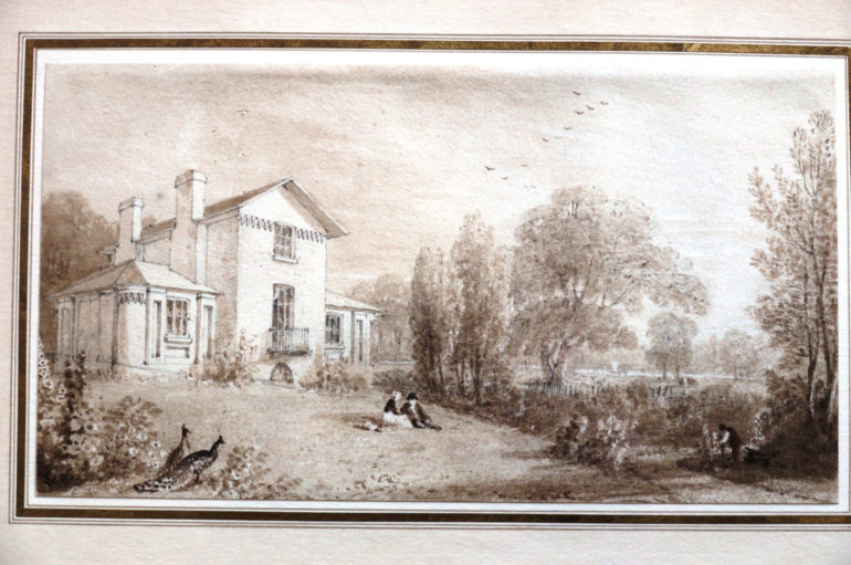 Sandycombe Lodge: Watercolour of Turner's House by William Havell c. 1814. Photo Credit: ©Turner’s House Trust Collection.