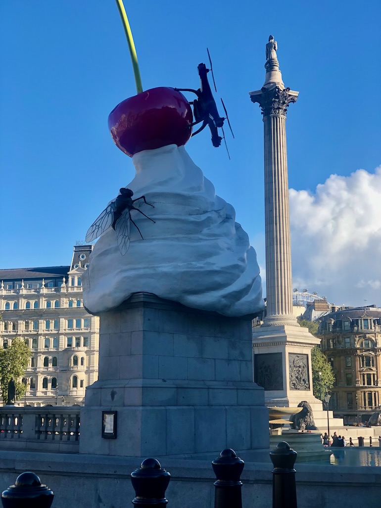 Fourth Plinth in Trafalgar Square: The End by Heather Phillipson. Photo Credit: © Ursula Petula Barzey.