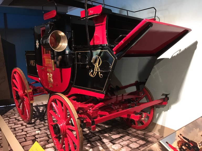 The Postal Museum in London: Royal Mail Coach. Photo Credit: © Edwin Lerner.