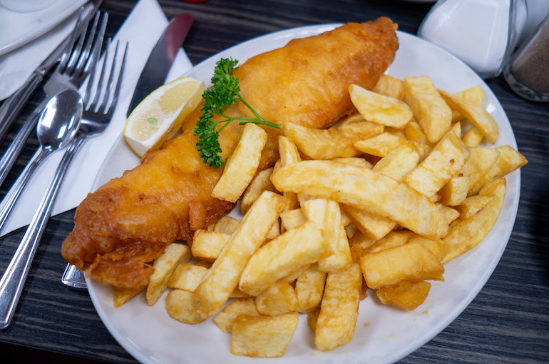 British Fish and chips. Photo Credit: © Matthias Meckel via Wikimedia Commons.