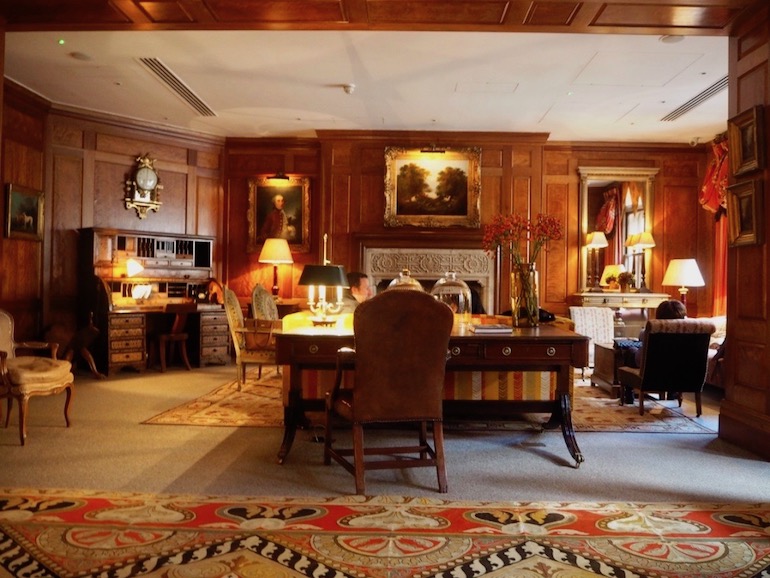 Library at Covent Garden Hotel in London. Photo Credit: © Ursula Petula Barzey.