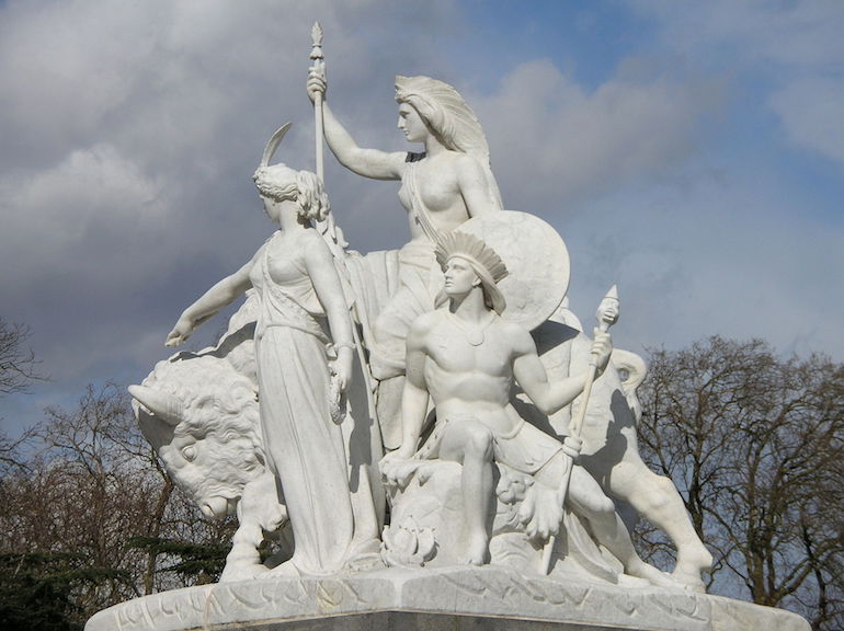 Albert Memorial in London - bison for the Americas. Photo Credit: © James Battersby via Wikimedia Commons.