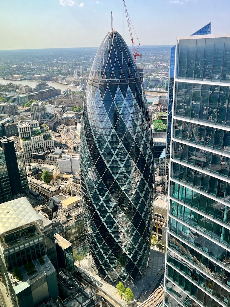 The Gherkin building in London. Photo Credit: © Ursula Petula Barzey.