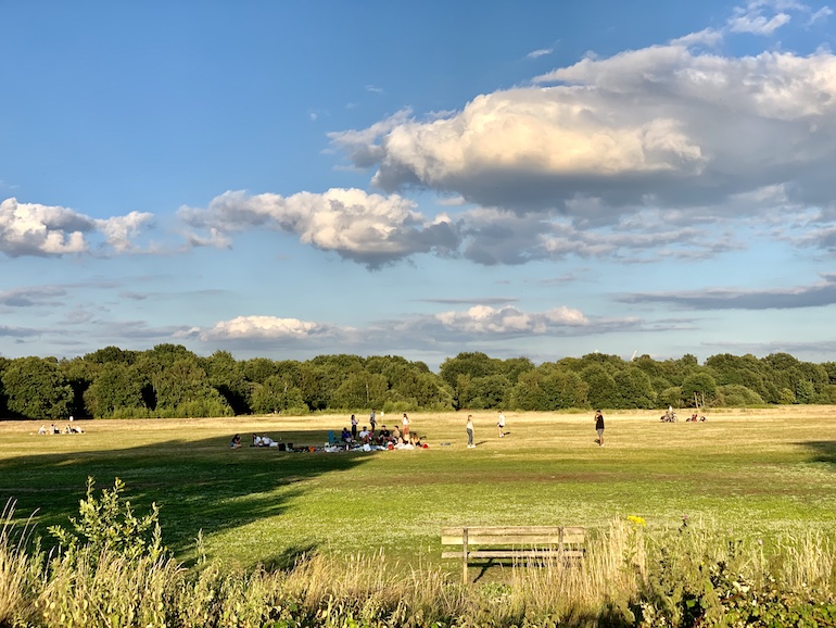 The site of Wimbledon Common's former aerodrome. Photo Credit: © Antony Robbins.