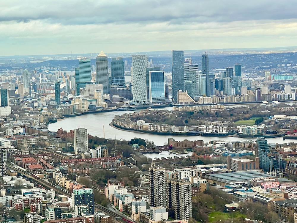 View of Canary Wharf from Horizon 22. Photo Credit: © Ursula Petula Barzey.