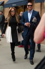 JENNIFER LOPEZ and Her Boyfriend Alex Rodriguez Out in New York 04/01/2017