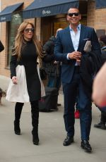 JENNIFER LOPEZ and Her Boyfriend Alex Rodriguez Out in New York 04/01/2017