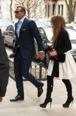 JENNIFER LOPEZ and Her Boyfriend Alex Rodriguez Out in New York 04/01/2017