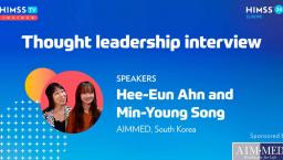 Hee-Eun Ahn and Min-Young Song at AIMMED_Sponsored video_HIMSS24 Europe