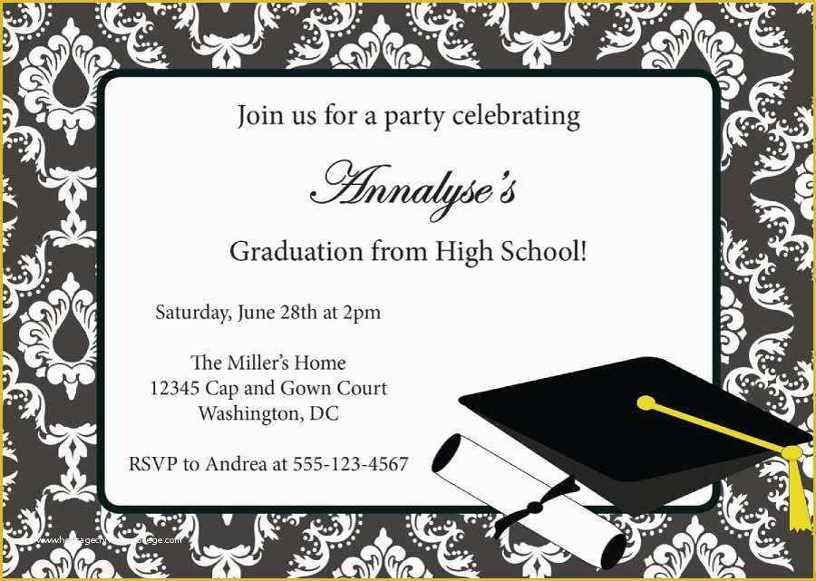 Free Graduation Announcements Templates Downloads Of 40 Free Graduation Invitation Templates Template Lab