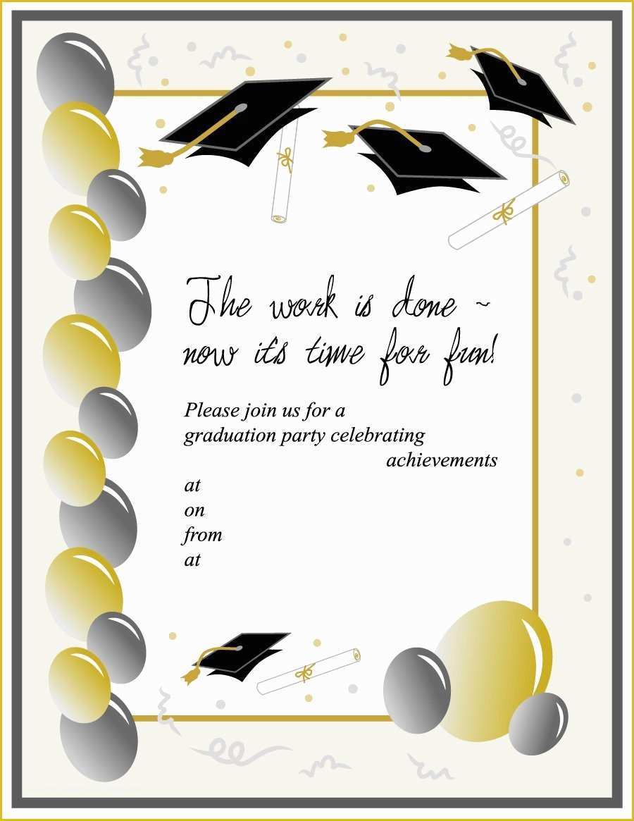 Free Graduation Announcements Templates Downloads Of 40 Free Graduation Invitation Templates Template Lab