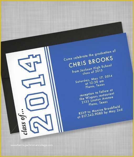 Free Graduation Announcements Templates Downloads Of High School Graduation Invitation Template – Download & Print