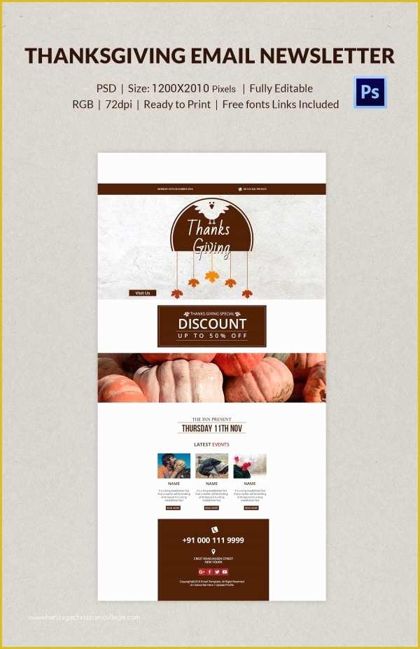 37 Thanksgiving Newsletter Template Free