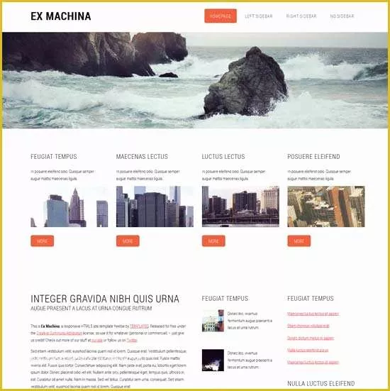 54 Website Templates Free Download HTML with Css