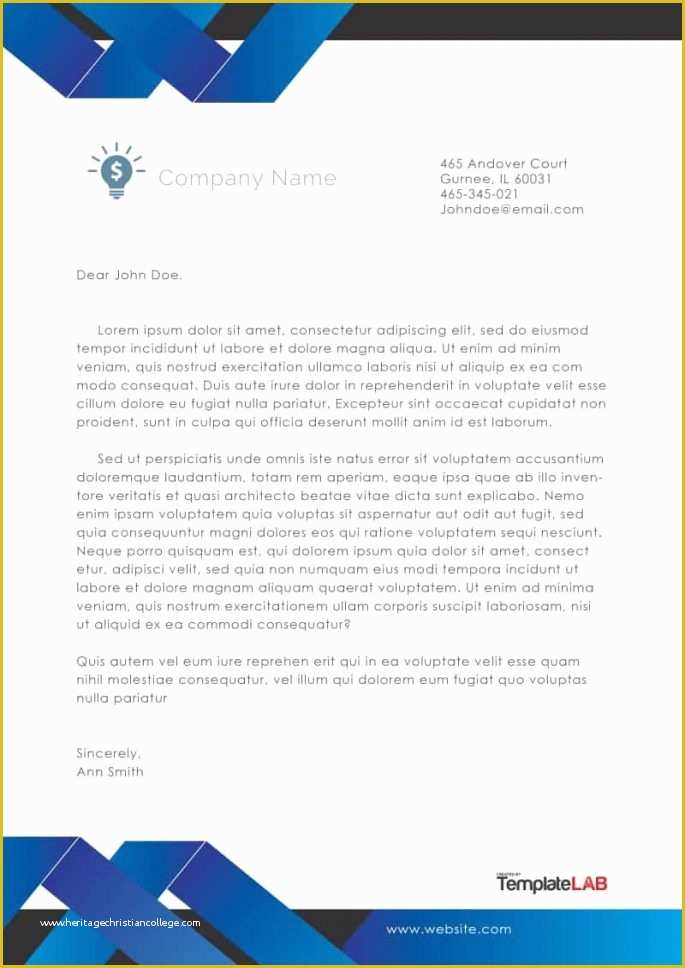 Free Letter Headed Paper Templates Download Of 45 Free Letterhead Templates & Examples Pany