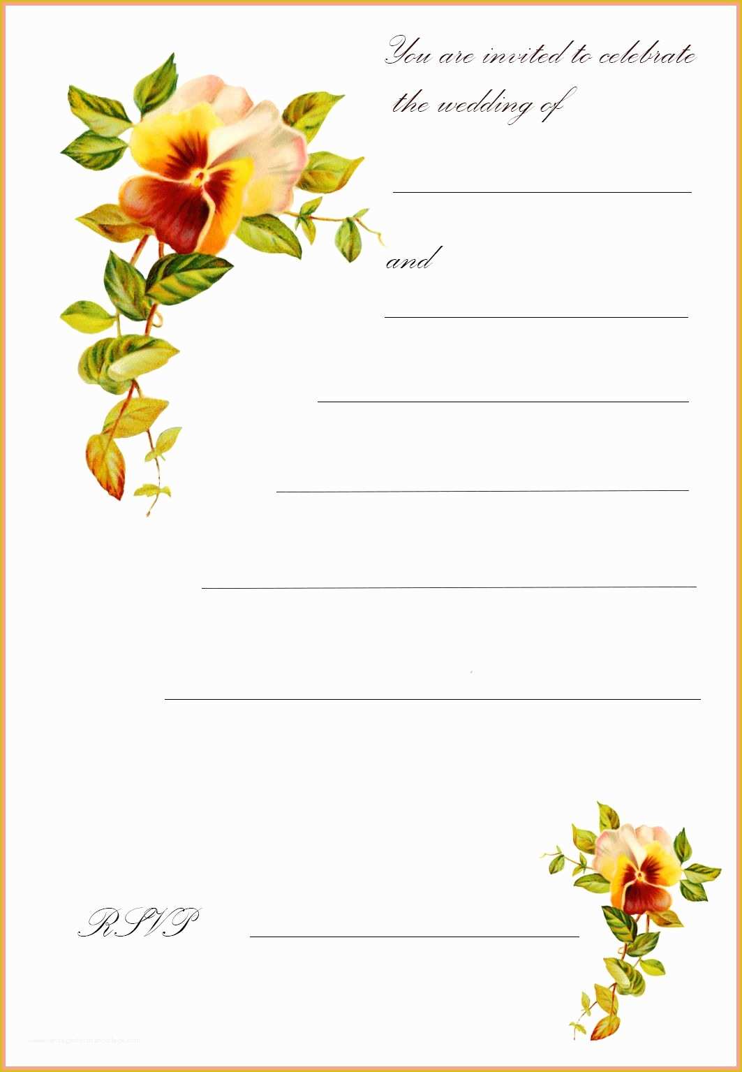 Free Online Greeting Card Templates Of Free Printable Wedding Clip Art