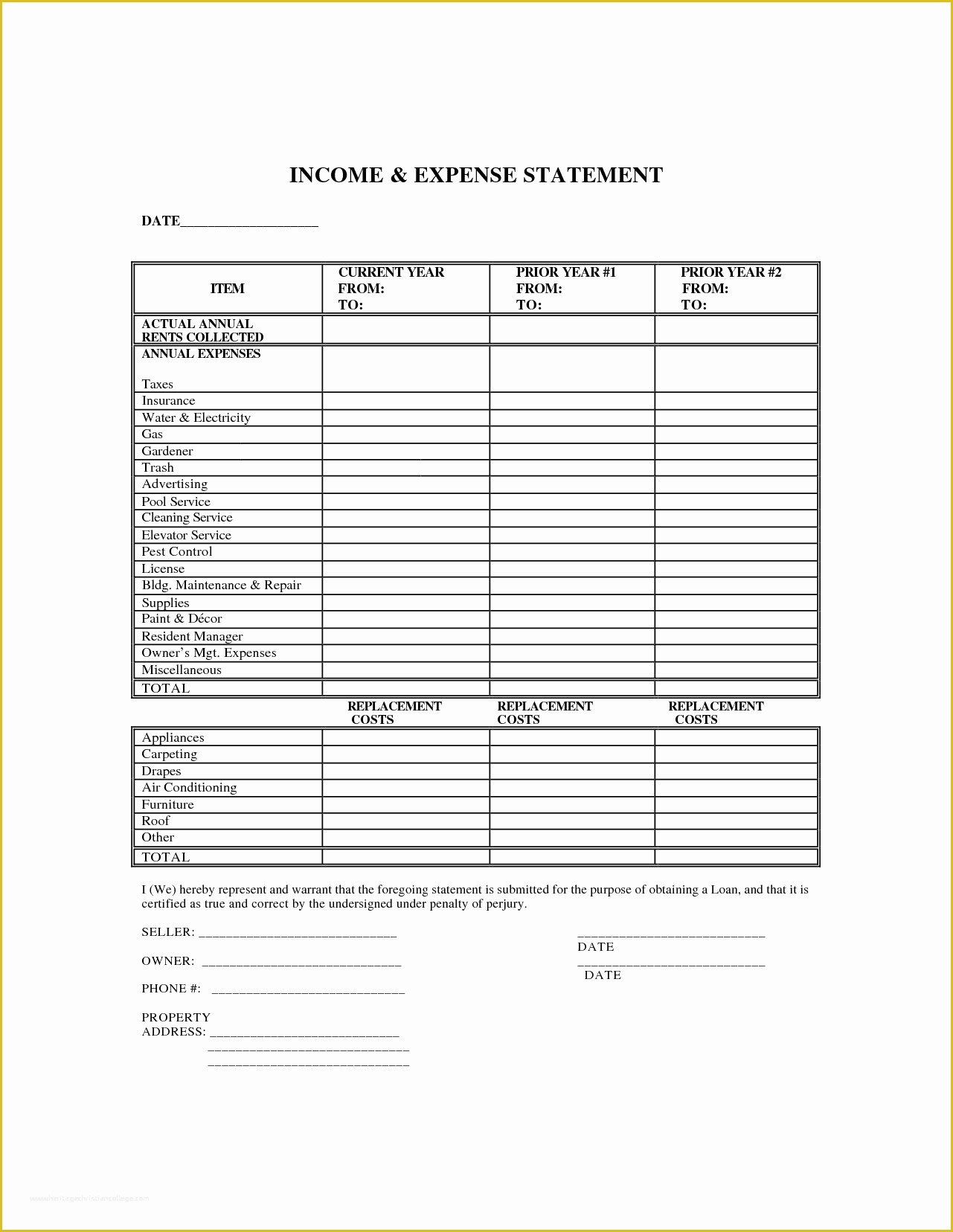 Year to Date Profit and Loss Statement Free Template Of Year to Date Profit and Loss Statement Template