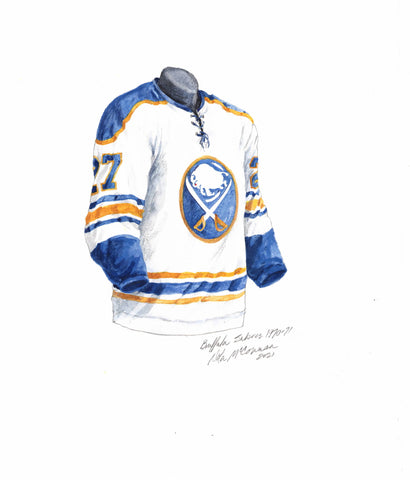 Buffalo Sabres 1970-71 - Heritage Sports Art - original watercolor artwork