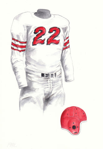 Ohio State Buckeyes 1942 - Heritage Sports Art - original watercolor artwork - 1