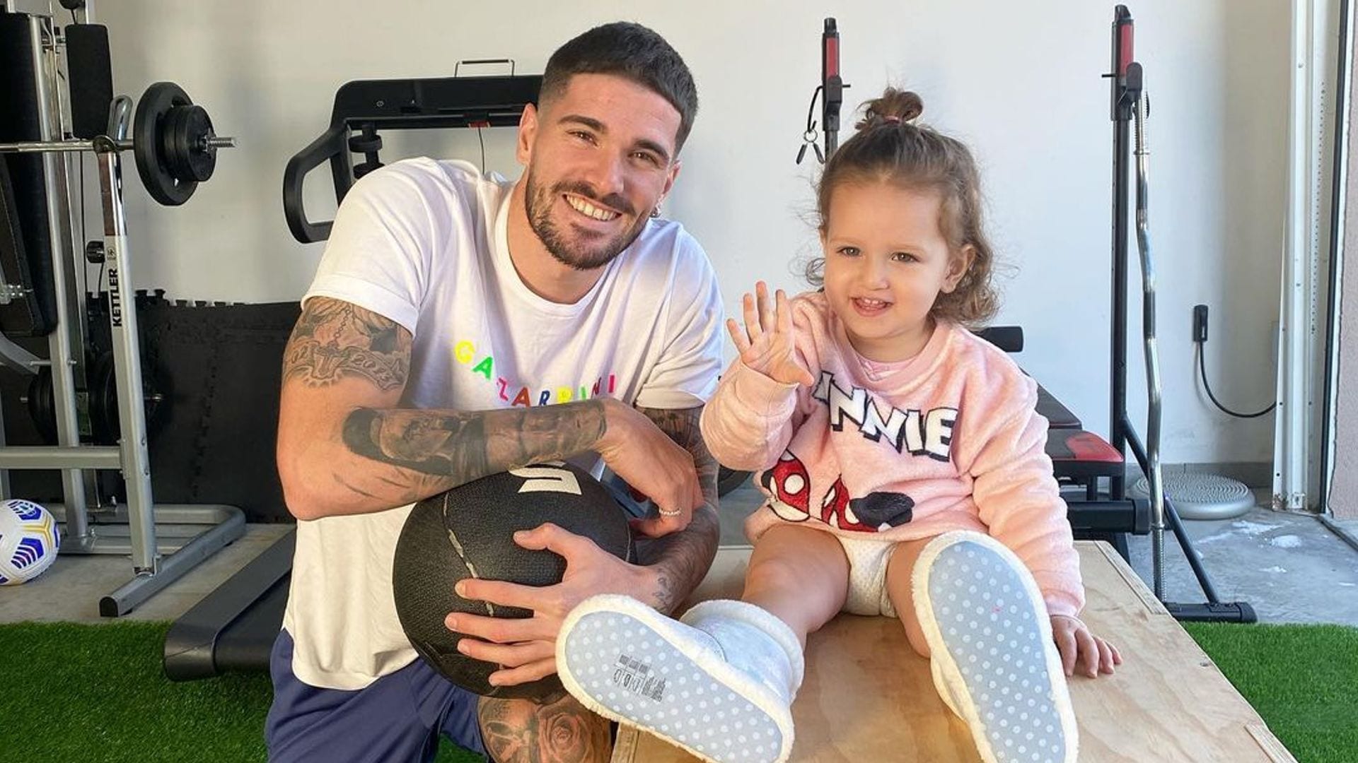 Rodrigo de Paul y su hija