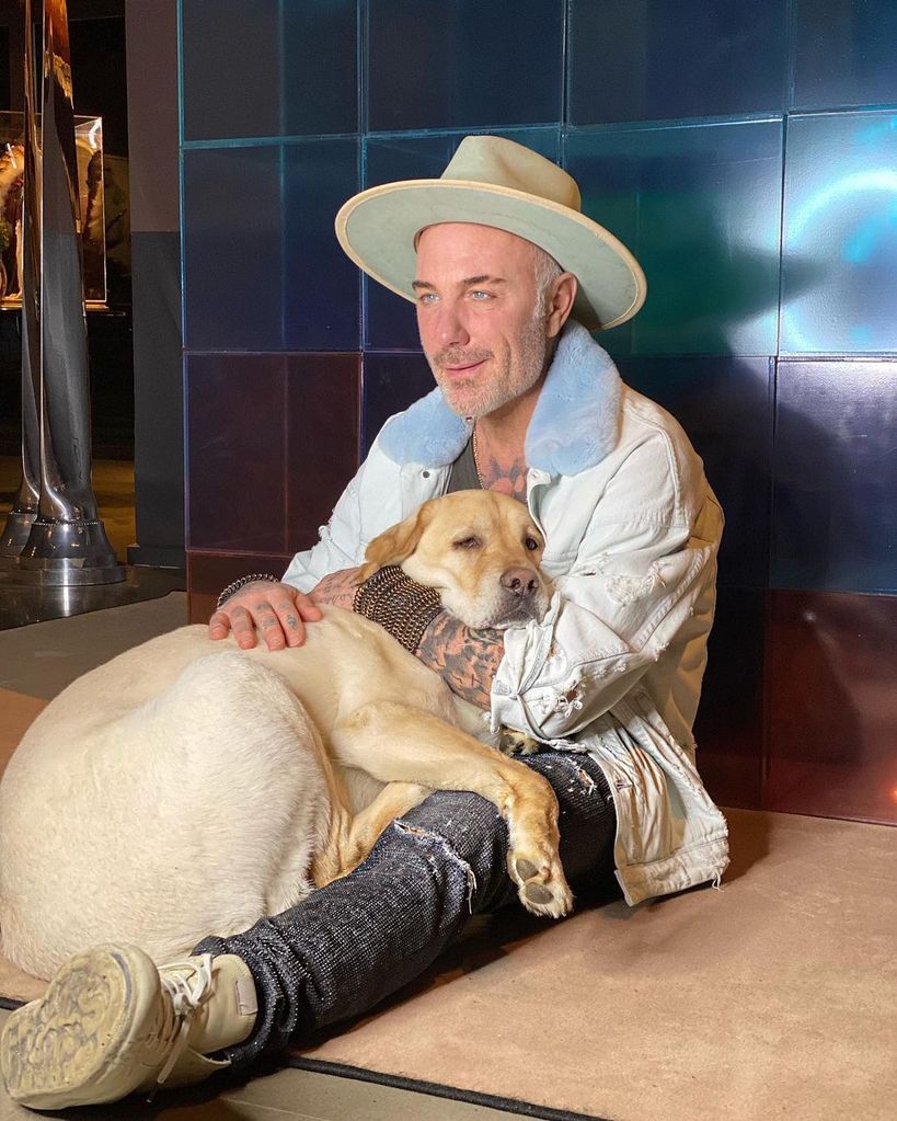 Gianluca Vacchi y su perro