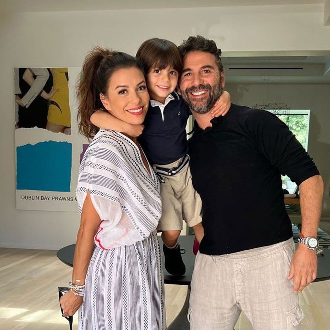 Con divertidos recuerdos juntos, Eva Longoria celebra los seis años de su hijo Santi