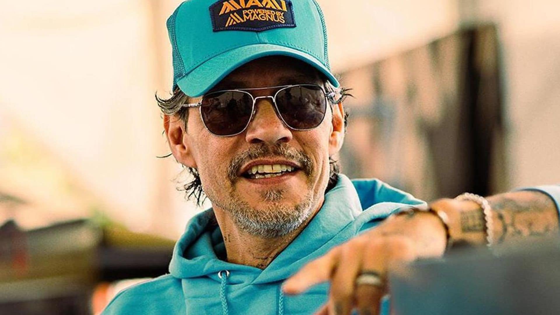 Marc Anthony enjoys Venice for the first time as he prepares for an important competition