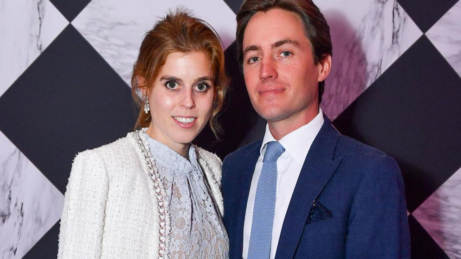 Princess Beatrice looks lovely in lace for date night with Edo