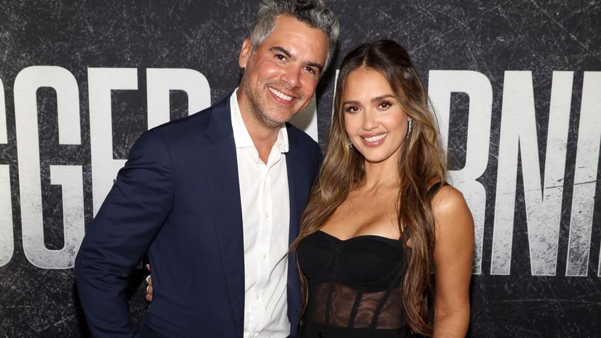 Jessica Alba and Cash Warren stun in red carpet date night