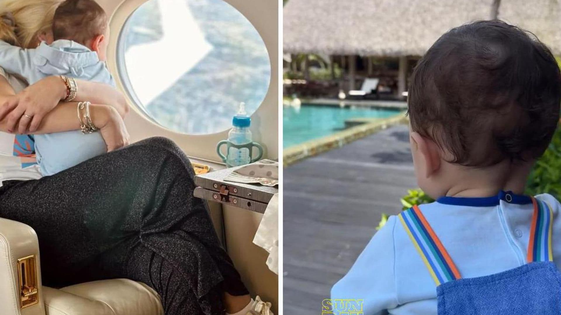 Nadia Ferreira and Marc Anthony’s baby enjoyed a tropical vacation in the Dominican Republic