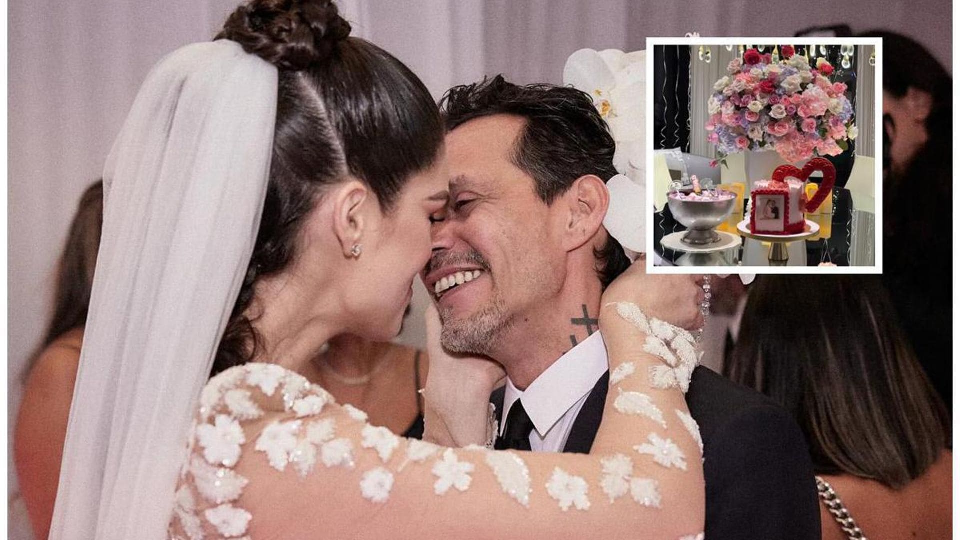 Marc Anthony and Nadia Ferreira’s romantic first wedding anniversary celebration