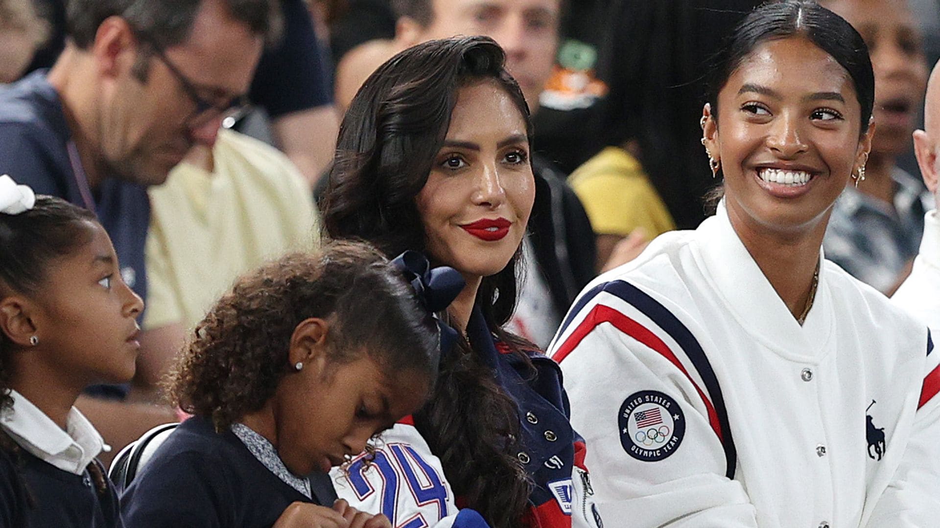 Vanessa Bryant and her daughters support Team USA women's basketball at the Olympics