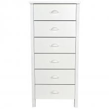 6 Drawer Nouvelle Lingerie Bureau white